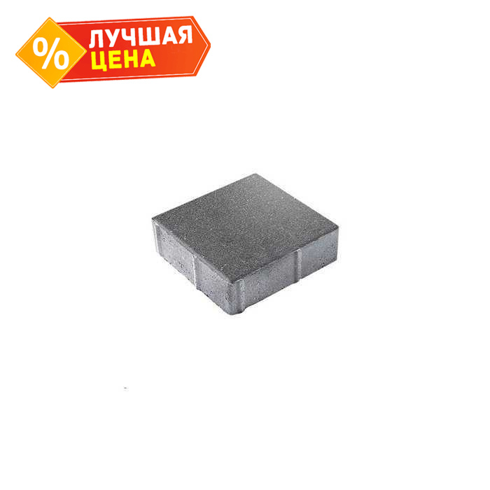 Плитка тротуарная Квадрат (ЛА-Линия) Б.1.К.8 гранит серый 300x300x80 мм