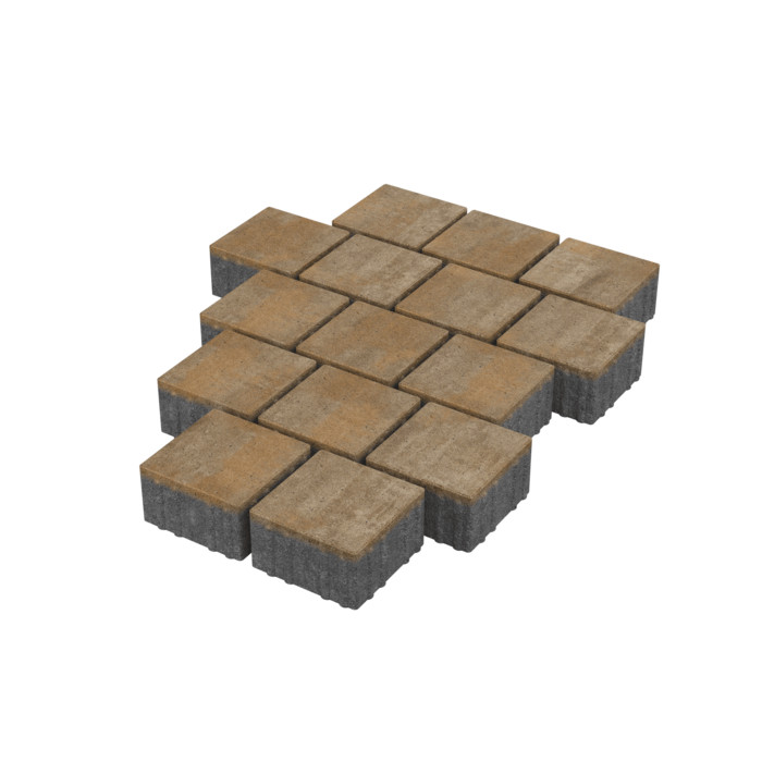 Тротуарная плитка Stellard Квадрат 150x150x80 мм Голден