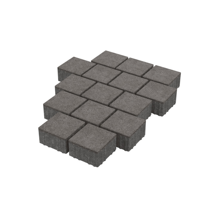 Тротуарная плитка Stellard Квадрат 150x150x80 мм Серый