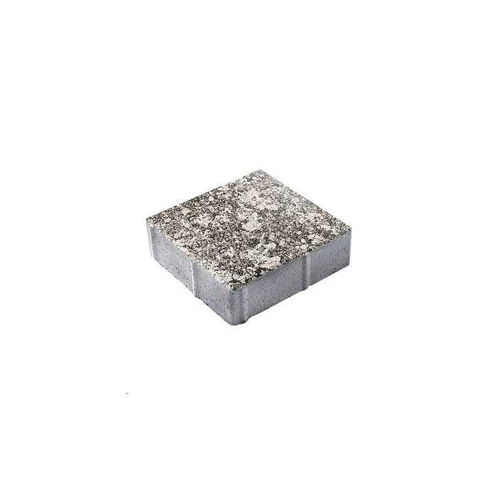 Плитка тротуарная Квадрат (ЛА-Линия) Б.1.К.8 Листопад гранит Антрацит 300x300x80 мм